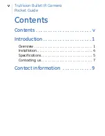 Предварительный просмотр 5 страницы GE Security TruVision Bullet IR TVC-BIR-SR Pocket Manual