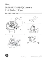 GE Security UVD-XP3DNR Installation Sheet предпросмотр