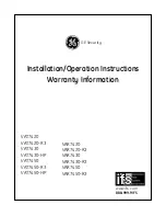 Предварительный просмотр 1 страницы GE Security VAT7420VAT7420-R3VAT7430VAT7430-HP Installation & Operation Instructions