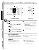 Preview for 4 page of GE 000 BTU Electronic Room Air Conditioner Owner'S Manual And Installation Instructions