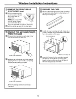 Preview for 12 page of GE 000 BTU Electronic Room Air Conditioner Owner'S Manual And Installation Instructions