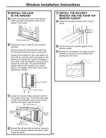 Предварительный просмотр 13 страницы GE 000 BTU Electronic Room Air Conditioner Owner'S Manual And Installation Instructions