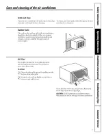 Preview for 7 page of GE 000 BTU models Owner'S Manual And Installation Instructions
