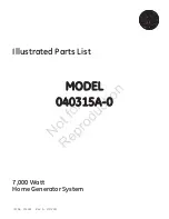 Предварительный просмотр 1 страницы GE 040315A-0 - ILLUSTRATED  REV A Illustrated Parts List