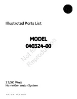 Preview for 1 page of GE 040324-00 Illustrated Parts List