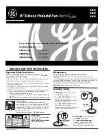 Preview for 1 page of GE 106570 User Manual