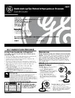 Preview for 3 page of GE 106670 User Manual