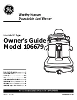 GE 106679 Owner'S Manual preview