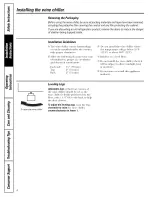 Preview for 4 page of GE 11-05JR Owner'S Manual