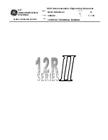 Предварительный просмотр 1 страницы GE 12R II Series Technical Manual