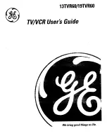 GE 13TVR60 User Manual preview