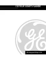 Preview for 1 page of GE 13TVR62 User Manual