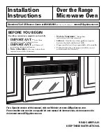 Предварительный просмотр 1 страницы GE 1400 Series Installation Instructions Manual