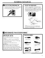 Preview for 19 page of GE 15 Series Owner'S Manual And Installation Instructions