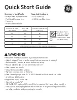 GE 15164 Quick Start Manual preview