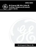 GE 15433020 User Manual preview