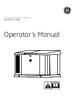 GE 15k Operator'S Manual preview