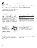 Preview for 8 page of GE 162D7740P005 Use And Care & Installation Manual