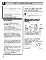 Preview for 12 page of GE 162D7740P005 Use And Care & Installation Manual