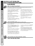 Preview for 4 page of GE 162D7742P004 Owner'S Manual