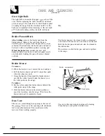 Предварительный просмотр 22 страницы GE 164D2966P053 Use And Care Manual