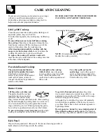 Preview for 20 page of GE 164D2966P079 Use And Care Manual