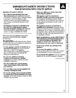 Preview for 3 page of GE 164D2966P127-I Use And Care Manual