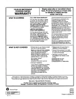 Preview for 44 page of GE 164D2966P127-I Use And Care Manual