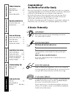 Preview for 2 page of GE 164D3333P184 Owner'S Manual