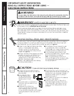 Preview for 2 page of GE 165D4700P381 Owner'S Manual