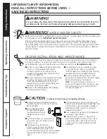 Preview for 2 page of GE 165D4700P390 Owner'S Manual