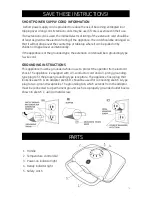 Preview for 3 page of GE 169056 Use And Care Instruction Manual