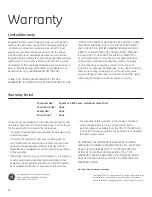 Preview for 38 page of GE 17k Operator'S Manual