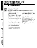 Предварительный просмотр 36 страницы GE 18, 19 Owner'S Manual