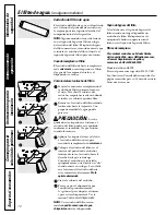 Предварительный просмотр 72 страницы GE 18, 19 Owner'S Manual