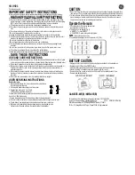 GE 18331HDC Quick Start Manual preview