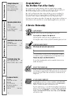 Preview for 2 page of GE 19 Series Owner'S Manual