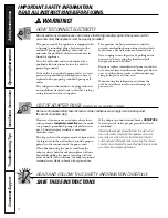 Preview for 4 page of GE 197D3351P003 Owner'S Manual And Installation Instructions