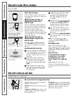 Preview for 6 page of GE 197D3351P003 Owner'S Manual And Installation Instructions