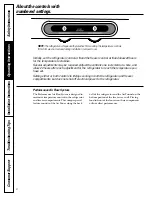 Preview for 6 page of GE 197D4618P002 Owner'S Manual And Installation Instructions