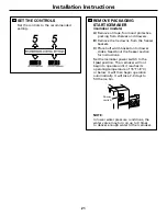 Preview for 21 page of GE 197D4618P003 Owner'S Manual And Installation Instructions