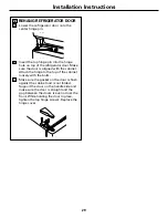 Preview for 29 page of GE 197D4618P003 Owner'S Manual And Installation Instructions