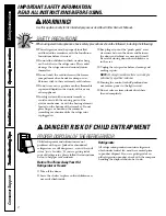 Preview for 2 page of GE 197D5226P005 Owner'S Manual And Installation Instructions