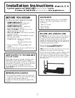 Preview for 7 page of GE 197D5226P005 Owner'S Manual And Installation Instructions