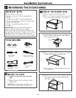 Preview for 11 page of GE 197D5226P005 Owner'S Manual And Installation Instructions