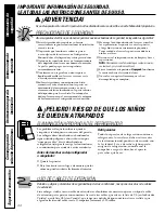 Preview for 44 page of GE 197D5226P005 Owner'S Manual And Installation Instructions