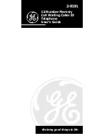 Preview for 1 page of GE 2-9190 User Manual