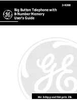 Preview for 1 page of GE 2-9268B User Manual