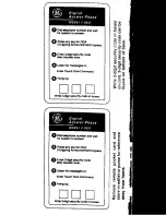 Предварительный просмотр 2 страницы GE 2-9831 Use And Care Manual