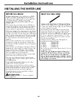 Preview for 16 page of GE 20 Series Owner'S Manual And Installation Instructions